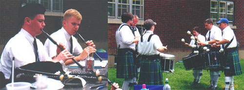 Pipers Byrne & Lachlan, The Drum Corps